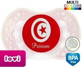 Drapeau tunisie + prénom: Sucette LOVI Dynamic-su7.fr