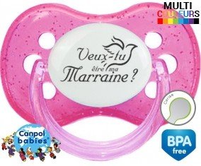 Veux-tu être ma marraine? Style1: Sucette Cerise-su7.fr