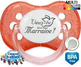 Veux-tu être ma marraine? Style1: Sucette Cerise-su7.fr