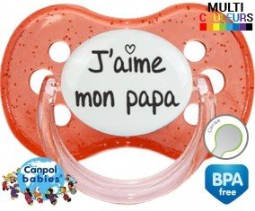 J'aime mon papa (visuel): Sucette Cerise-su7.fr