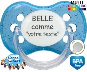 Belle comme ... + prénom : Sucette Cerise personnalisée