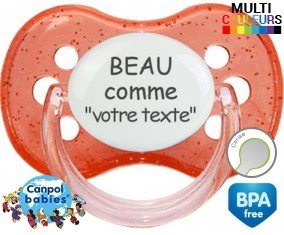 Beau comme... + prénom: Sucette Cerise-su7.fr