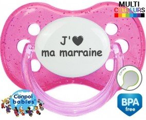 Coeur j'aime ma marraine: Sucette Cerise-su7.fr