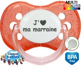 Coeur j'aime ma marraine: Sucette Cerise-su7.fr