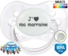 Coeur j'aime ma marraine: Sucette Cerise-su7.fr