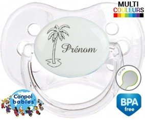 Palmier style1 + prénom: Sucette Cerise-su7.fr