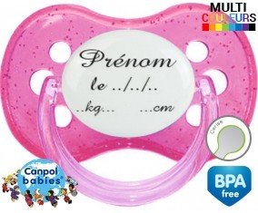 Faire part de naissance + prénom: Sucette Cerise-su7.fr