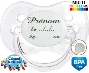 Faire part de naissance + prénom: Sucette Cerise-su7.fr