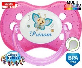 Papillon souriant (garçon) + prénom : Tétine Cerise
