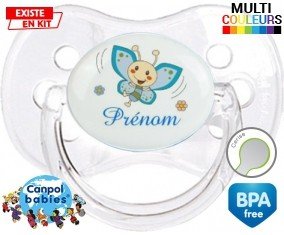 Papillon souriant (garçon) + prénom: Sucette Cerise-su7.fr