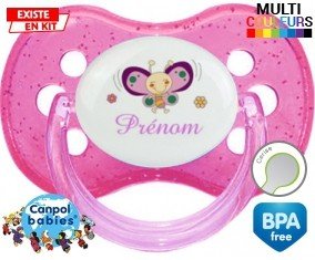 Papillon souriant (fille) + prénom: Sucette Cerise-su7.fr