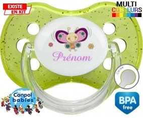 Papillon souriant (fille) + prénom: Sucette Cerise-su7.fr