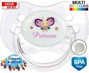 Papillon souriant (fille) + prénom: Sucette Cerise-su7.fr