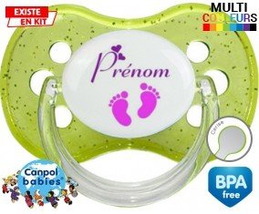 Pied (fille) + prénom: Sucette Cerise-su7.fr