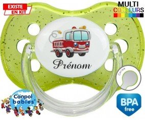 Camion pompier + prénom : Tétine Cerise