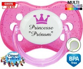 Princesse couronne + prénom : Tétine Cerise