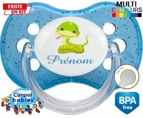 Serpent + prénom : Sucette Cerise personnalisée