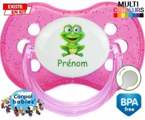 Grenouille + prénom: Sucette Cerise-su7.fr
