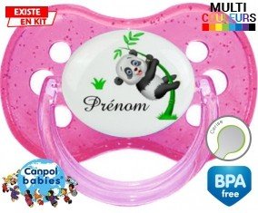 Panda style1 + prénom: Sucette Cerise-su7.fr