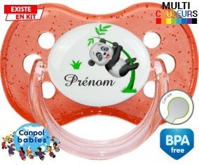 Panda style1 + prénom: Sucette Cerise-su7.fr