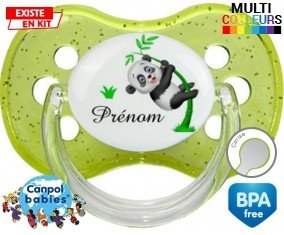 Panda style1 + prénom: Sucette Cerise-su7.fr