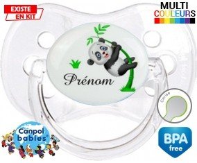 Panda style1 + prénom: Sucette Cerise-su7.fr
