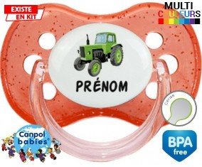 Tracteur + prénom: Sucette Cerise-su7.fr