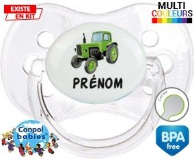 Tracteur + prénom: Sucette Cerise-su7.fr