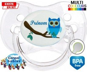 Hibou style1 + prénom: Sucette Cerise-su7.fr