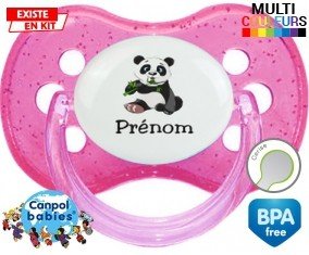 Panda style2 + prénom: Sucette Cerise-su7.fr