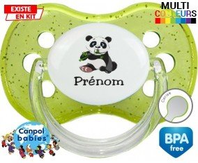Panda style2 + prénom: Sucette Cerise-su7.fr