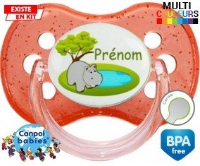 Hypopotame + prénom: Sucette Cerise-su7.fr