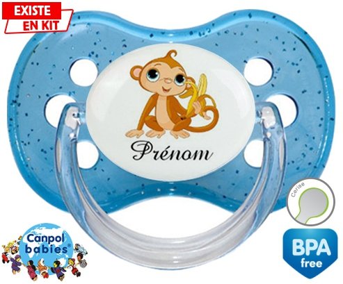 Singe banane + prénom: Sucette Cerise-su7.fr