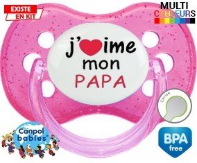 J'aime mon papa style1: Sucette Cerise-su7.fr