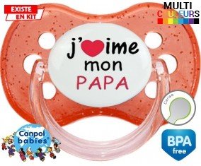 J'aime mon papa style1: Sucette Cerise-su7.fr