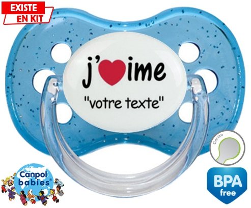 J'aime style2 + prénom: Sucette Cerise-su7.fr