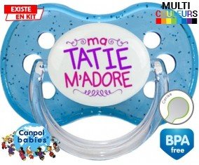 Ma tatie m'adore (fille) : Sucette Cerise personnalisée