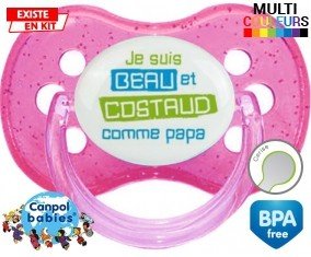 Je suis beau et costaud comme papa style1: Sucette Cerise-su7.fr