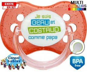 Je suis beau et costaud comme papa style1: Sucette Cerise-su7.fr