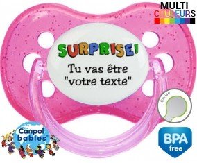 Surprise tu vas être... + prénom: Sucette Cerise-su7.fr