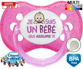 Je suis un bébé qui assure style1: Sucette Cerise-su7.fr