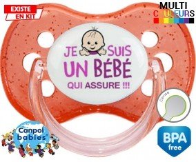 Je suis un bébé qui assure style1: Sucette Cerise-su7.fr