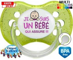 Je suis un bébé qui assure style1: Sucette Cerise-su7.fr