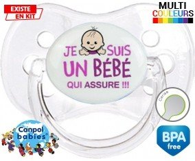 Je suis un bébé qui assure style1: Sucette Cerise-su7.fr