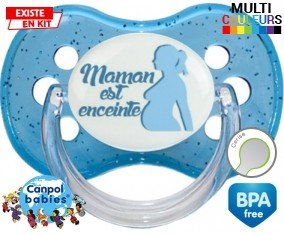 Tetine Maman est enceinte embout Cerise personnalisée