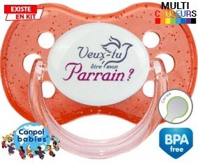 Veux-tu être mon parrain? Style3: Sucette Cerise-su7.fr