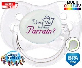 Veux-tu être mon parrain? Style3: Sucette Cerise-su7.fr