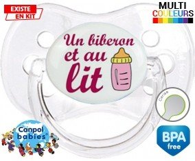 Un biberon et au lit modèle fille: Sucette Cerise-su7.fr