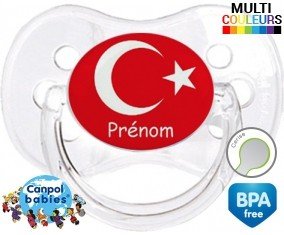 Drapeau turquie + prénom: Sucette Cerise-su7.fr