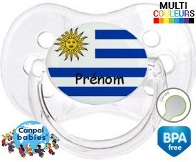Drapeau uruguay + prénom: Sucette Cerise-su7.fr